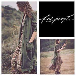 Free People Sensual Military Duster